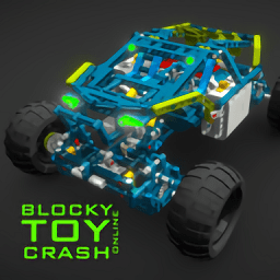 blocky toy car crash online